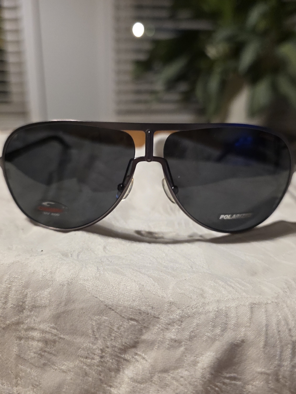 Carrera Polarized Aviator Sunglasses - Black Lenses